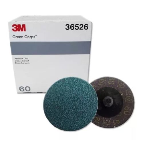3M 36526 60 Grit Green Corps Sanding Disc 2 in