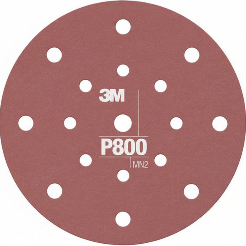 3M 34802 800 Grit Hookit Flexible Dust Free Flexible Abrasive Disc 6 in