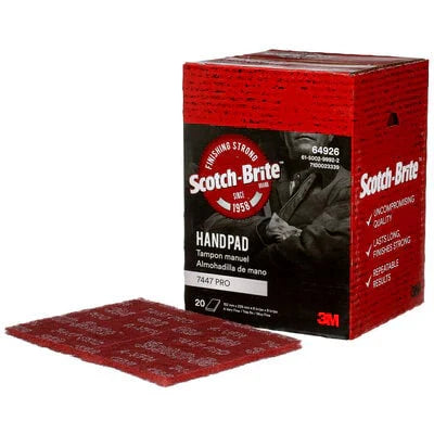 3M 64926 Very Fine (Maroon) Grit Scotch-Brite Hand Sanding Pad