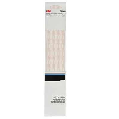 3M 08069 Press-In-Place Emblem Adhesive Transfer Emblem Adhesive 2 in x 12 in sheets, 10 pack