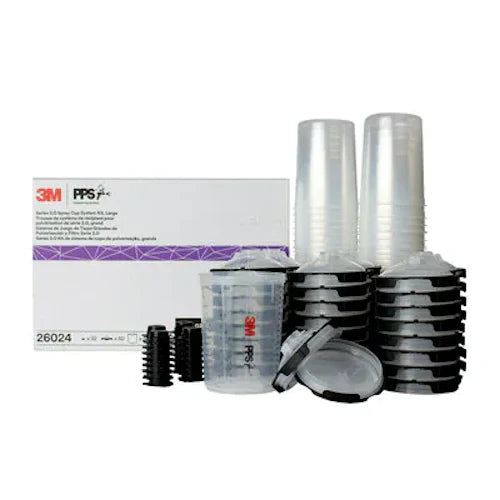 3M 26024 PPS 2.0 PPS Large Lids & Liners 850 mL / 28 oz, 200 micron filter
