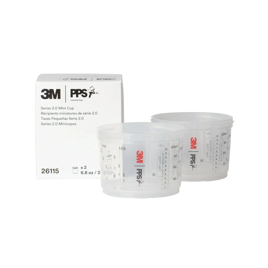 3M 26115 PPS 2.0 PPS Mini Cups & Collars 250 mL / 8.5 oz