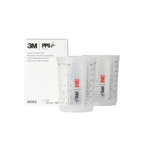 3M 26122 PPS 2.0 PPS Midi Cup & Collar 400 mL / 13.5 oz