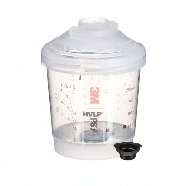 3M 26261 PPS 2.0 PPS Vented Spray Cup Kit — Mini 250 mL / 8.5 oz, 200 micron filter