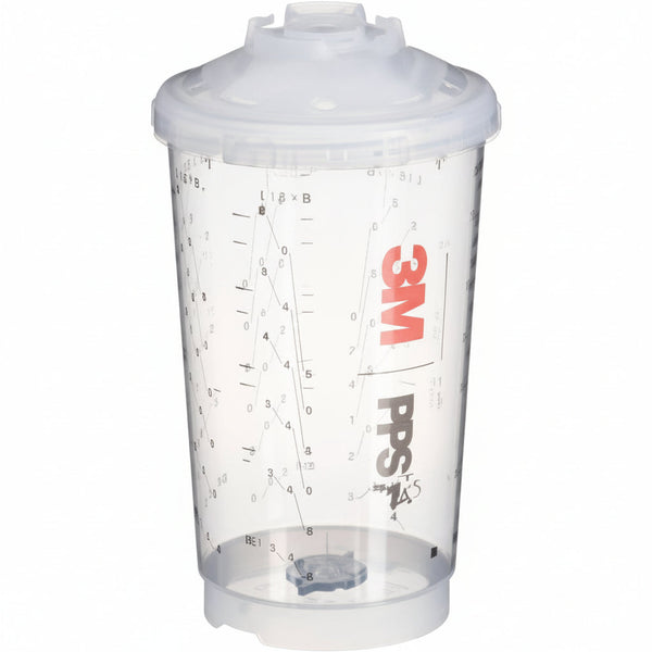 3M 26264 PPS 2.0 PPS Vented Spray Cup Kit — Large 850 mL / 28 oz, 200 micron filter