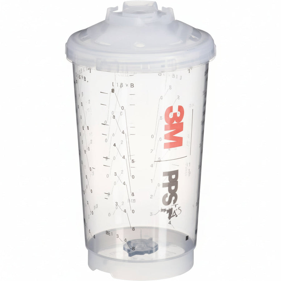 3M 26264 PPS 2.0 PPS Vented Spray Cup Kit — Large 850 mL / 28 oz, 200 micron filter