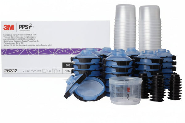 3M 26312 PPS 2.0 PPS Midi Lids & Liners 400 mL / 13.5 oz, 125 micron filter