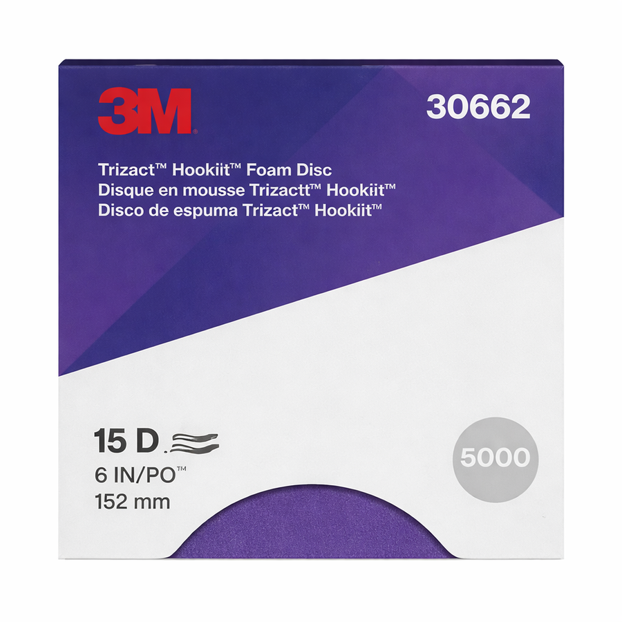 3M 30662 5000 Grit Trizact Foam Abrasive Disc 6 in