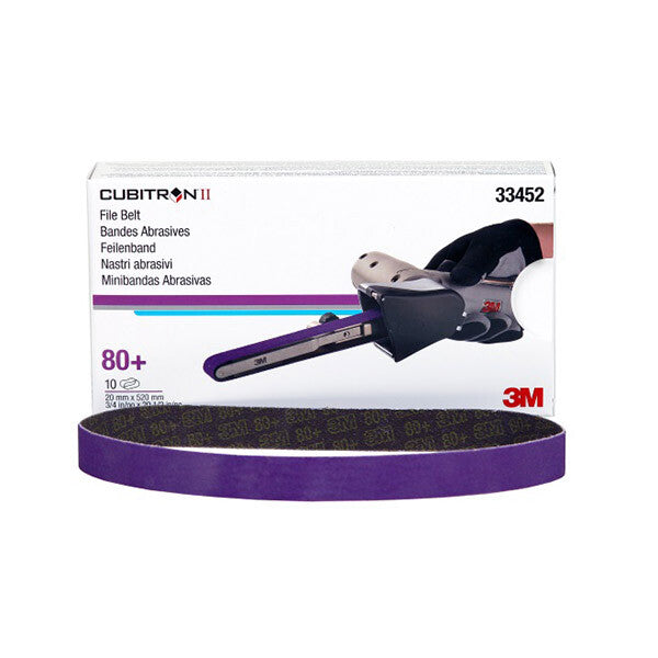 3M 33452 80 Grit Cubitron II Abrasive Belt 3/4 in x 20.5 in