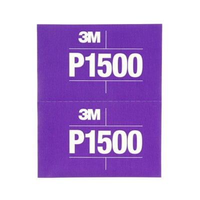 3M 34343 1500 Grit Hookit Flexible Flexible Abrasive Sheet 5.5 in x 6.8 in