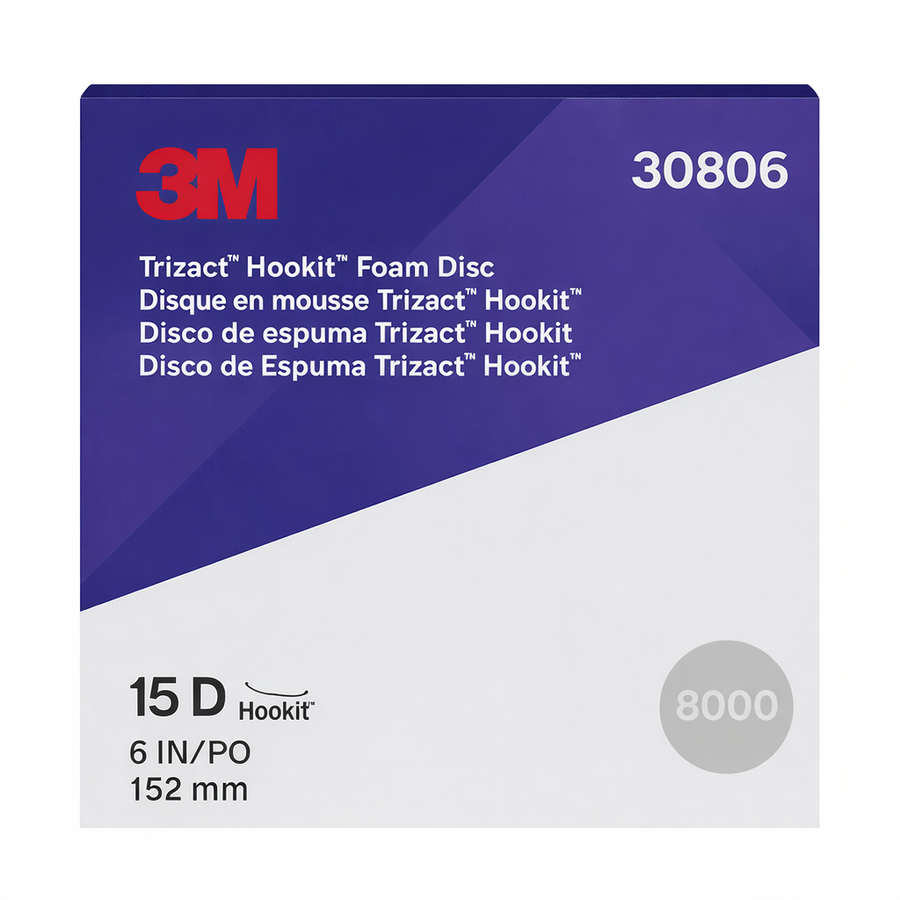 3M 30806 8000 Grit Trizact Foam Abrasive Disc 6 in