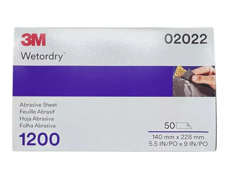 3M 02022 1200 Grit Wetordry Sanding Sheet 5.5 in