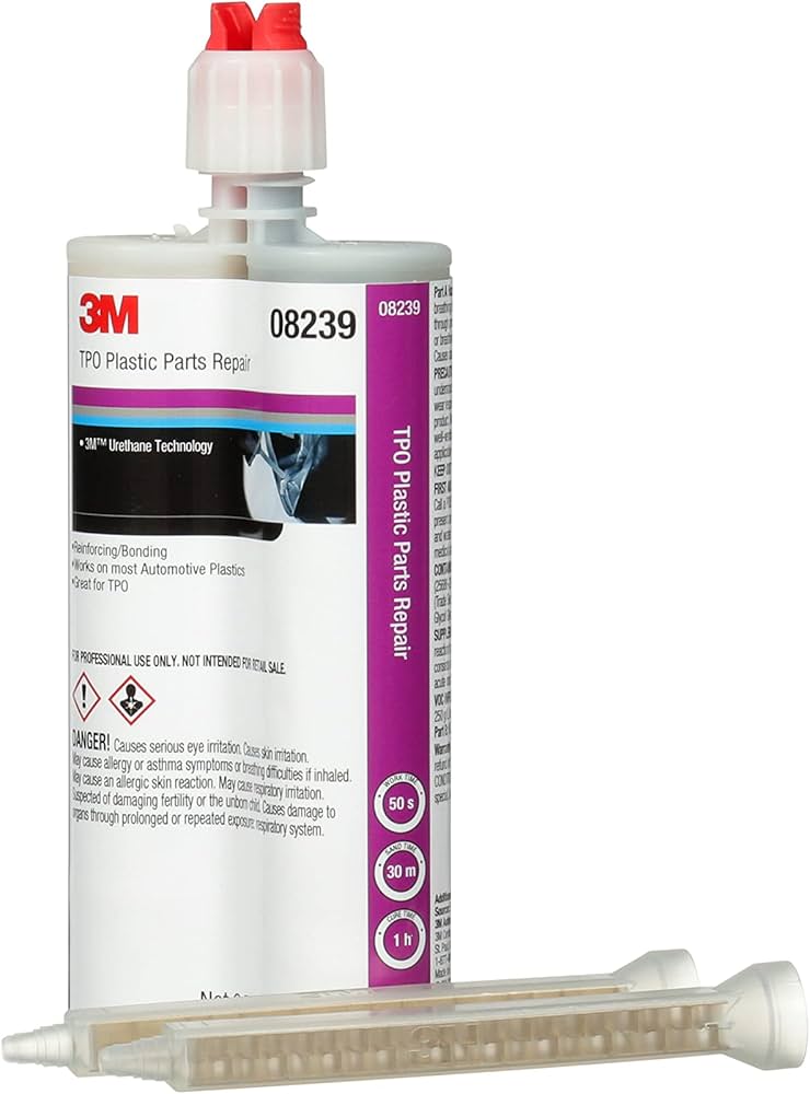 3M 08239 Automix Plastic Part Repair Adhesive 200 mL