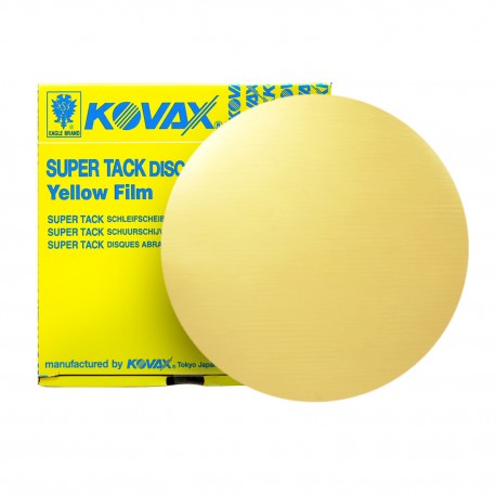 Kovax 7782000 2000 Grit Super-Tack Yellow Film Sanding Disc 6 in
