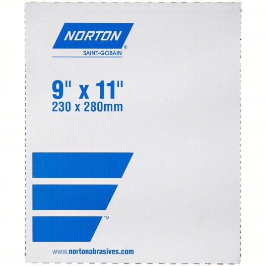 Norton 39383 600 Grit Black Ice Sanding Sheet 9 in