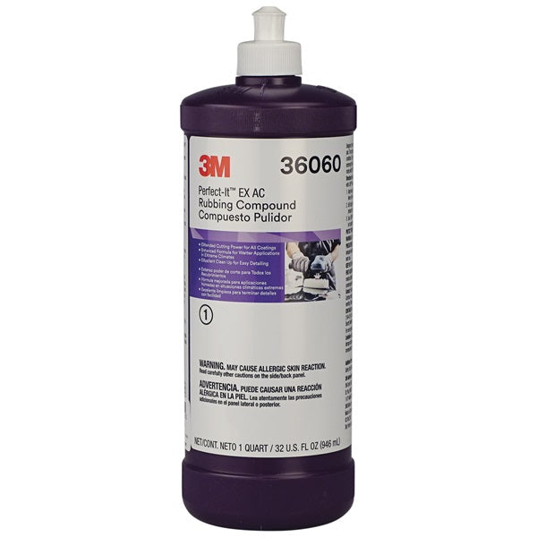 3M 36060 Perfect-It EX Rubbing Compound 1 Quart (32 fl oz)