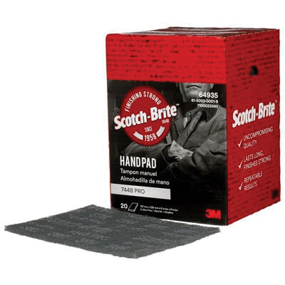 3M 64935 Ultra Fine (Gray) Grit Scotch-Brite Durable Flex Hand Sanding Pad