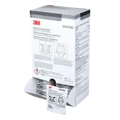 3M 07065 Respirator Accessories Respirator Cleaning Wipes