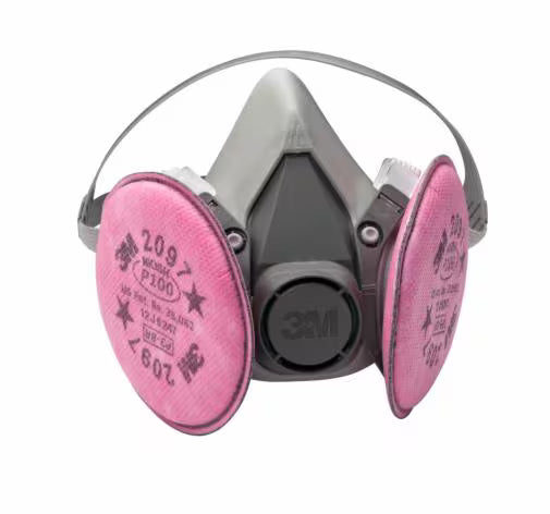 3M 07182 Half Facepiece Respirator Half Face Respirator Medium