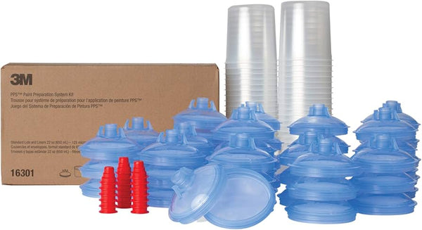3M 16301 PPS 2.0 PPS Spray Cup Kit — Standard 650 mL / 22 oz, 125 micron filters