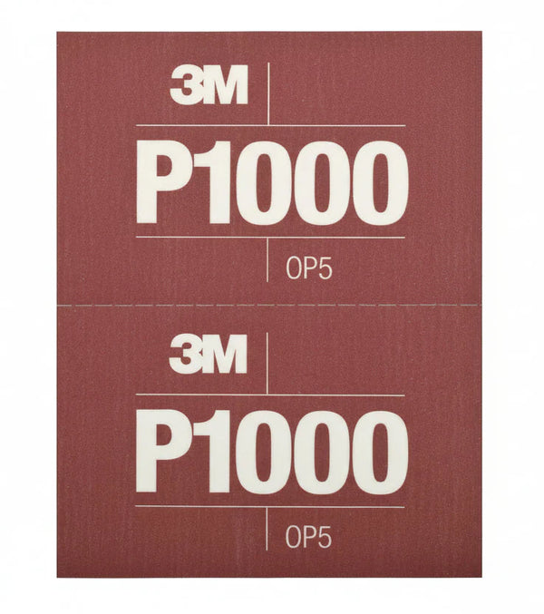 3M 34341 1000 Grit Hookit Flexible Flexible Abrasive Sheet 5.5 in x 6.8 in
