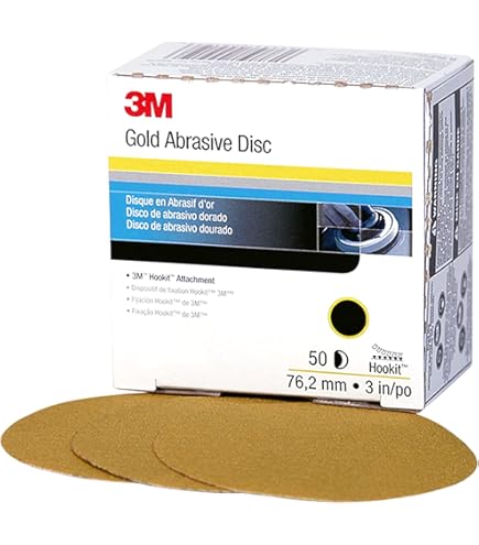 3M 00919 120 Grit 260L Hookit Finishing Film Abrasive Disc 3 in
