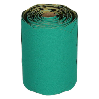 3M 01506 80 Grit Stikit Green Fre-Cut Abrasive Disc Roll 6 in