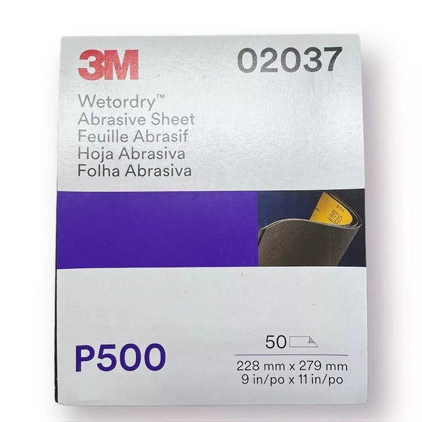 3M 02037 500 Grit Wetordry Sanding Sheet 9 in
