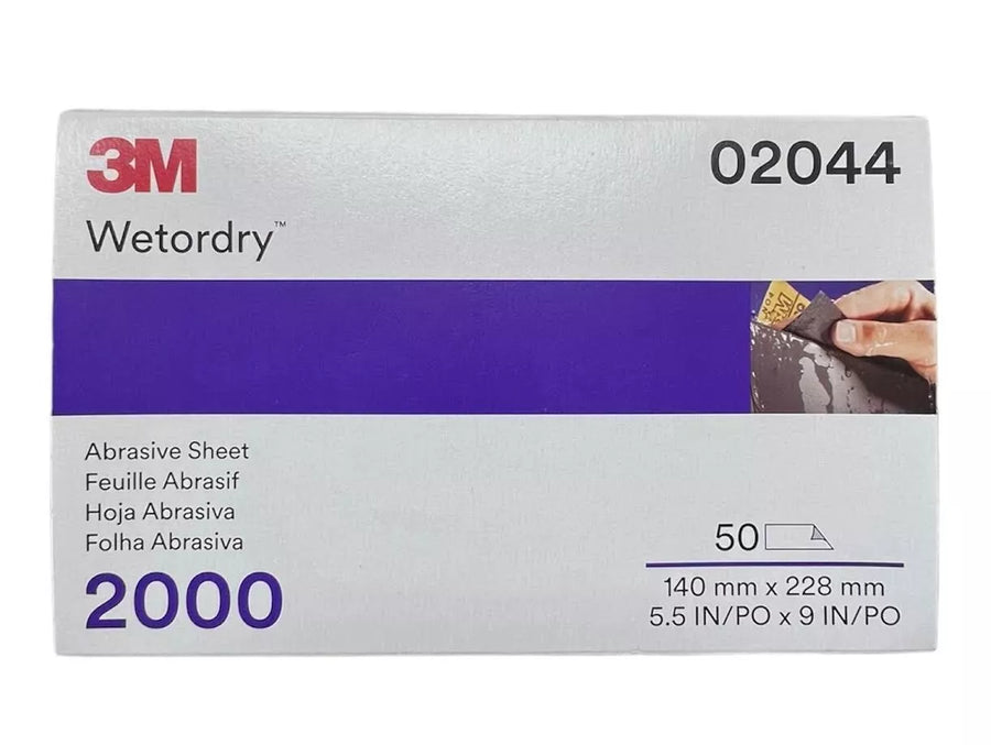 3M 02044 2000 Grit Wetordry Sanding Sheet