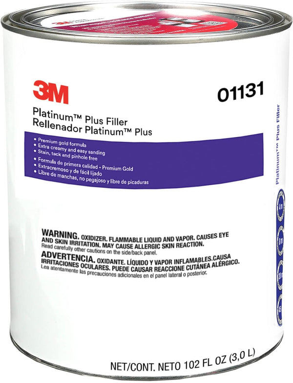 3M 01131 3M Platinum Body Filler 1 Gallon