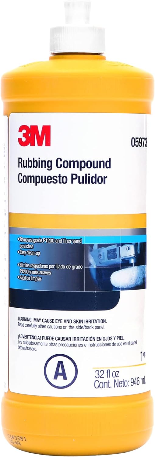 3M 05973 Perfect-It Rubbing Compound 1 Quart (32 fl oz)