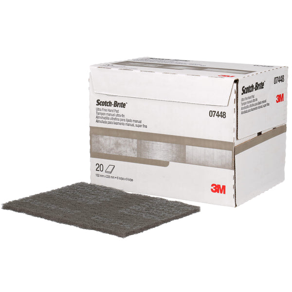 3M 07448 Ultra Fine (Gray) Grit Scotch-Brite Hand Sanding Pad