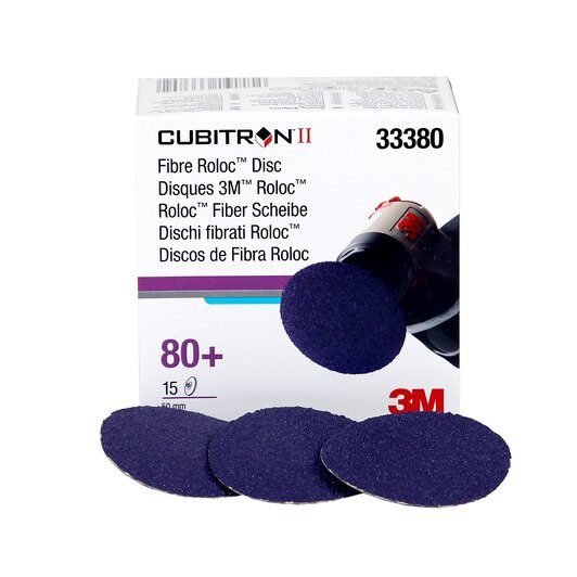 3M 33380 80 Grit Cubitron II Sanding Disc 2 in