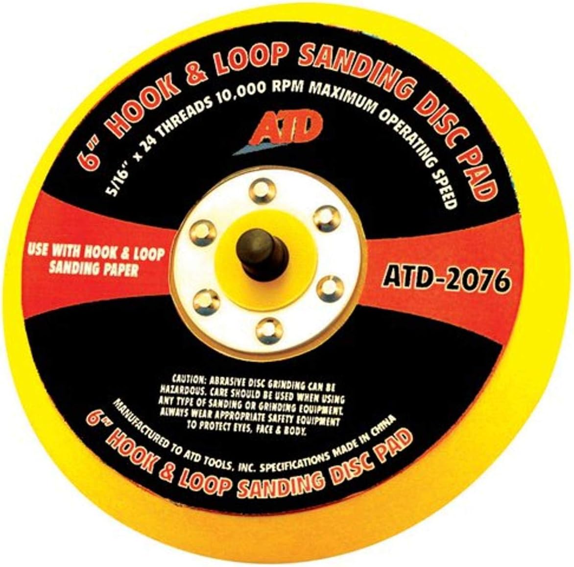 ATD 2076 | Sanding Disc 6 in