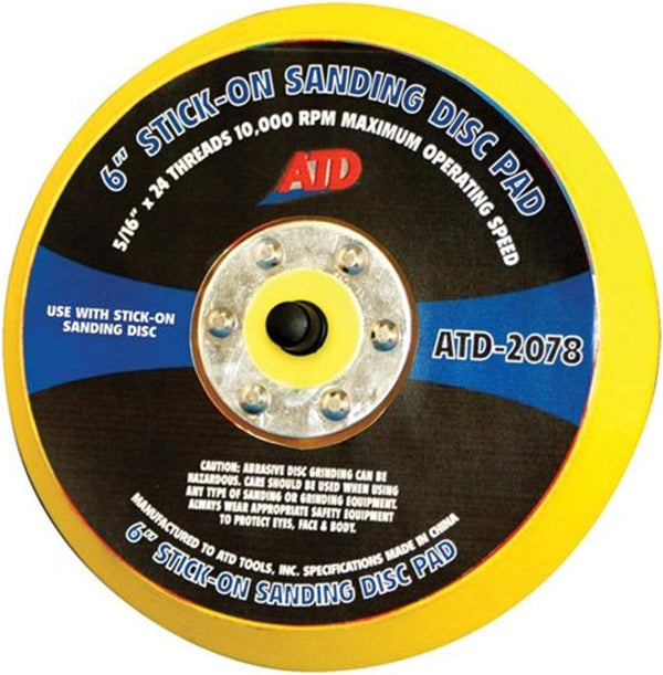 ATD 2078 Sanding Disc 6 in